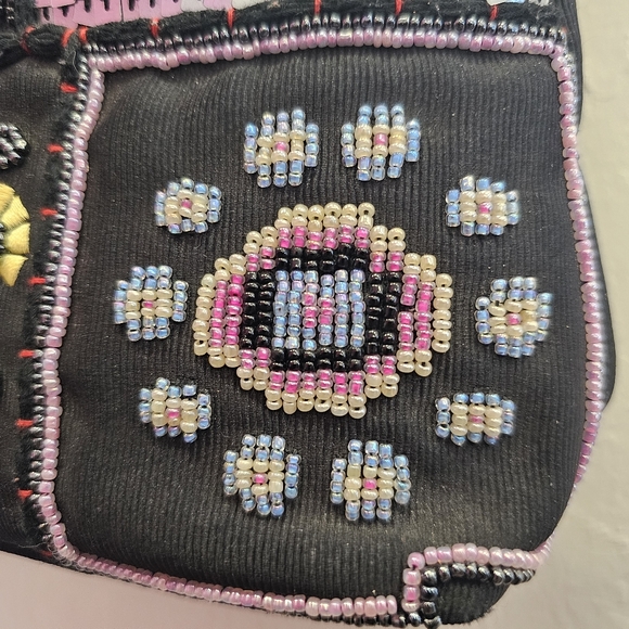 Beaded, y2k, purse, black, 2000s, vacation, travel, casual, summer, wedding - Picture 2 of 8